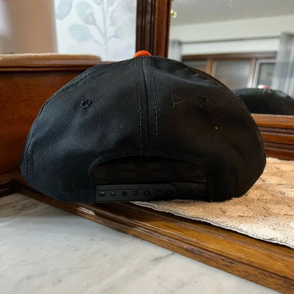 NFL Cincinnati Bengals Vintage 90's Embroidered Logo Script Hat Black & Orange - Picture 4 of 8